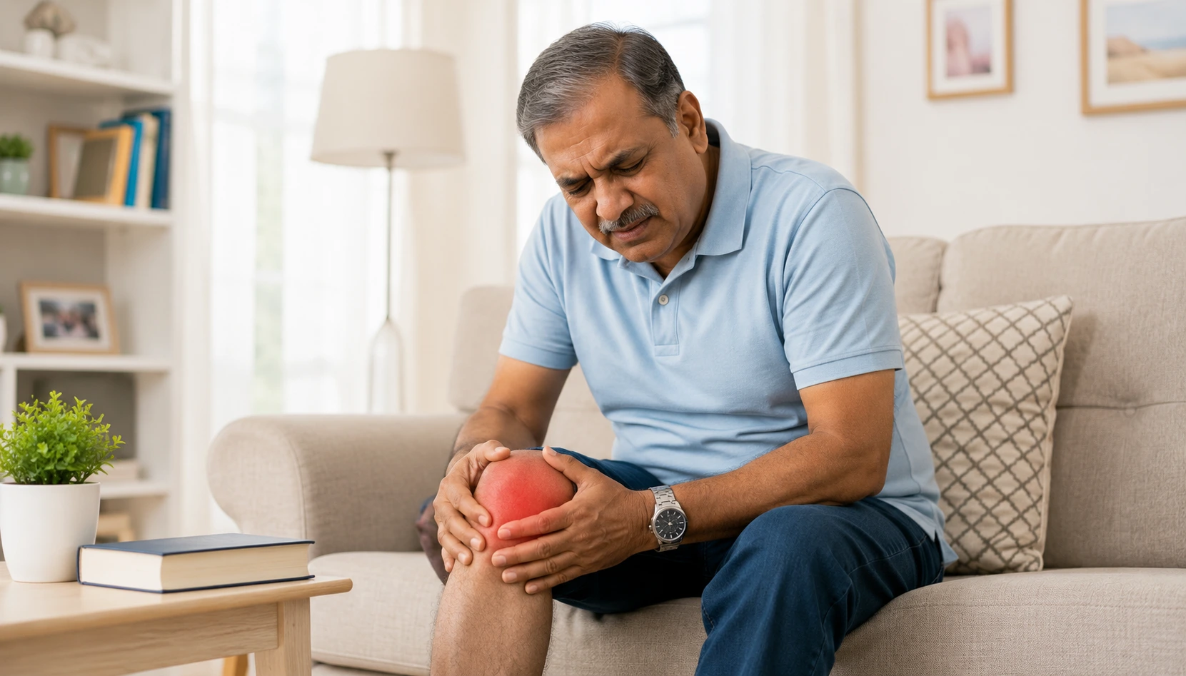 Dr. Shrirang Kulkarni orthopedic doctor examining patient for joint pain at Earth & Ether Clinic.
